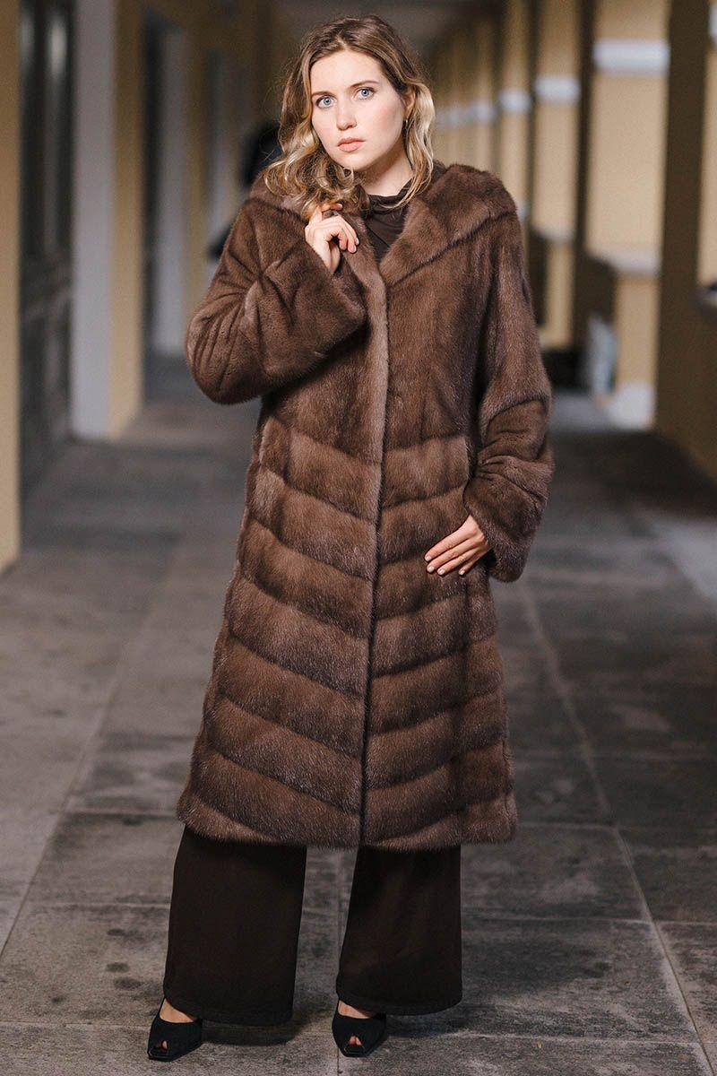 Шуба из норки фото