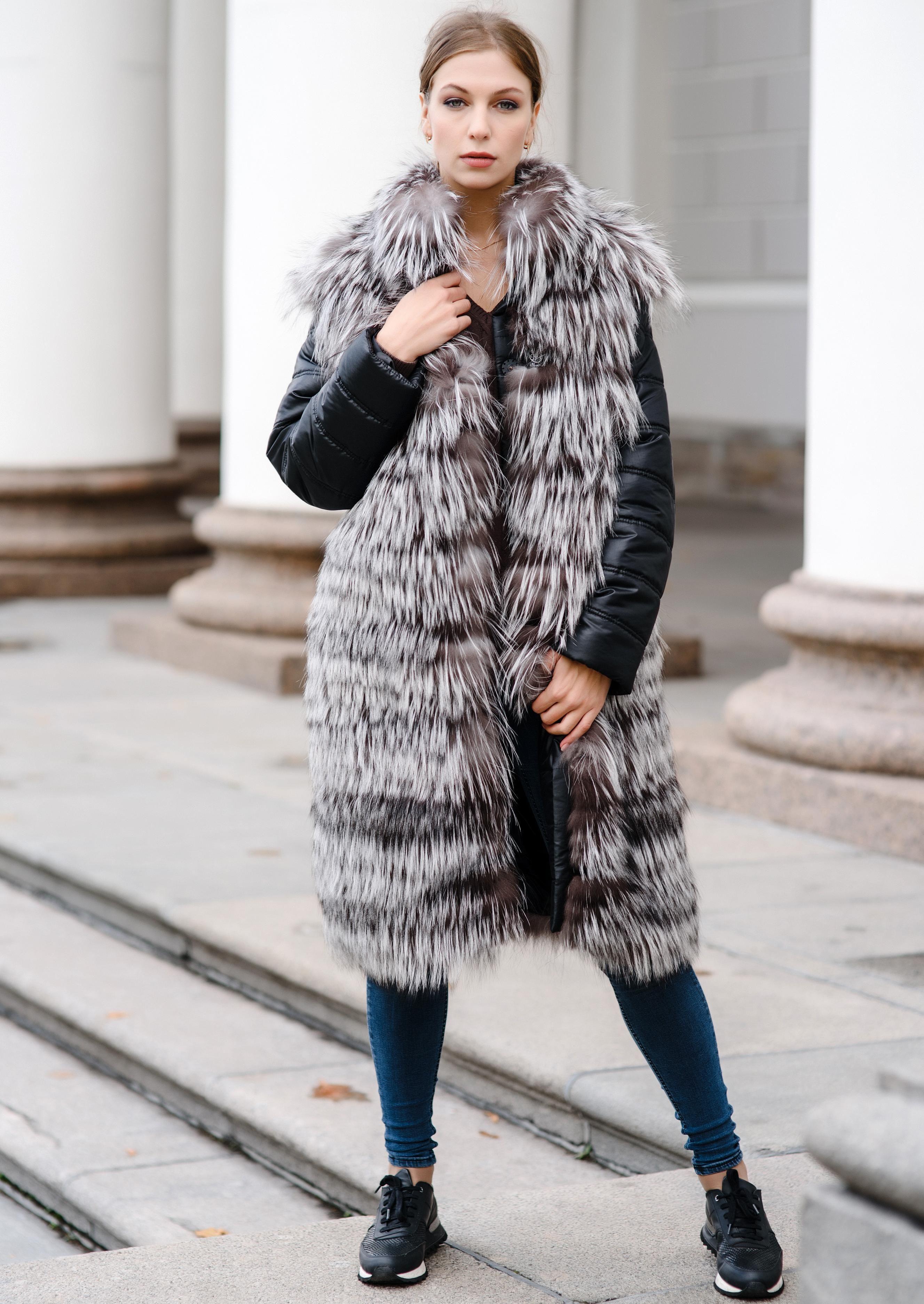 Трансформер ( пихора + жилет из чернобурки) фото