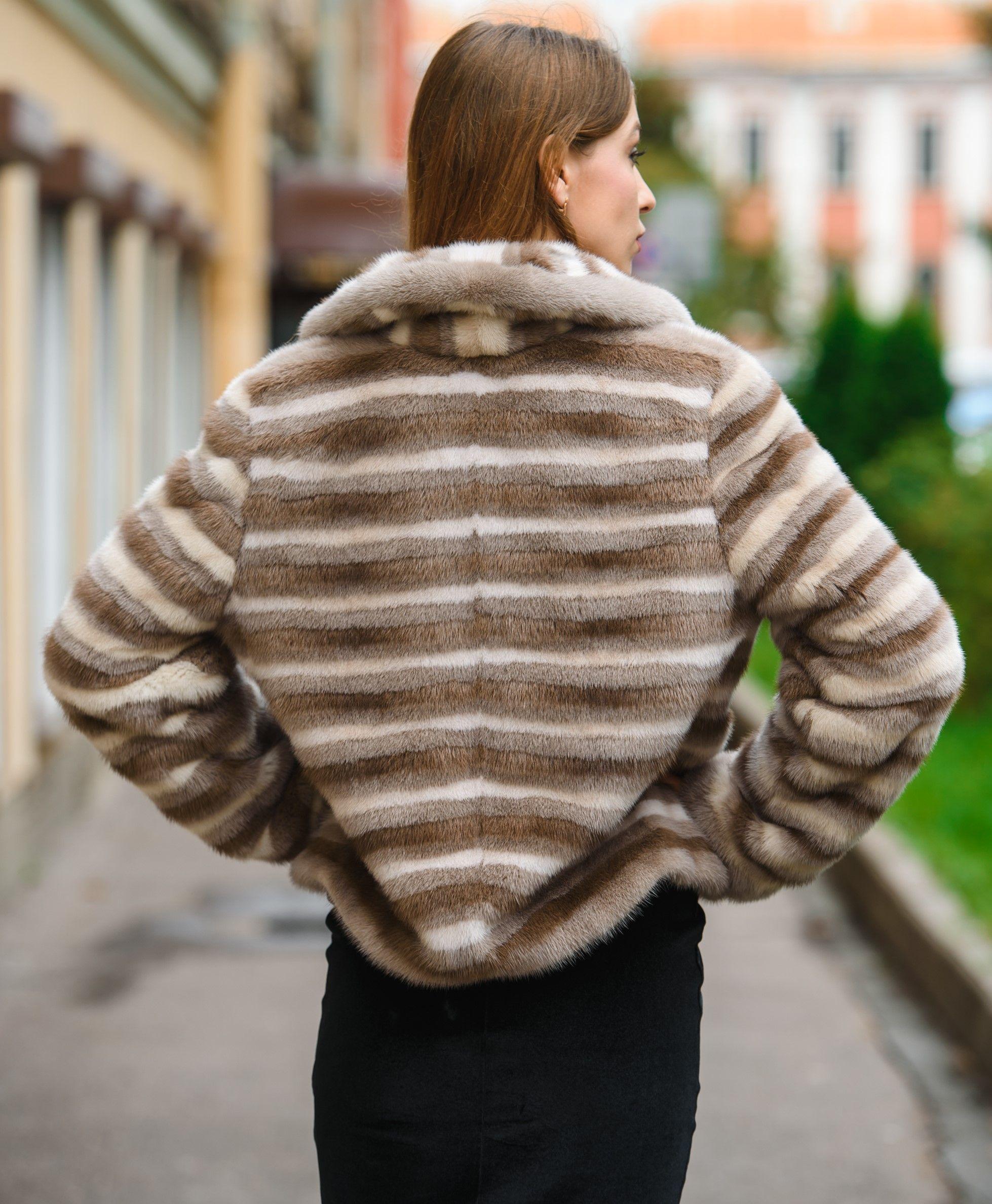 Жакет женский  из меха норки фото