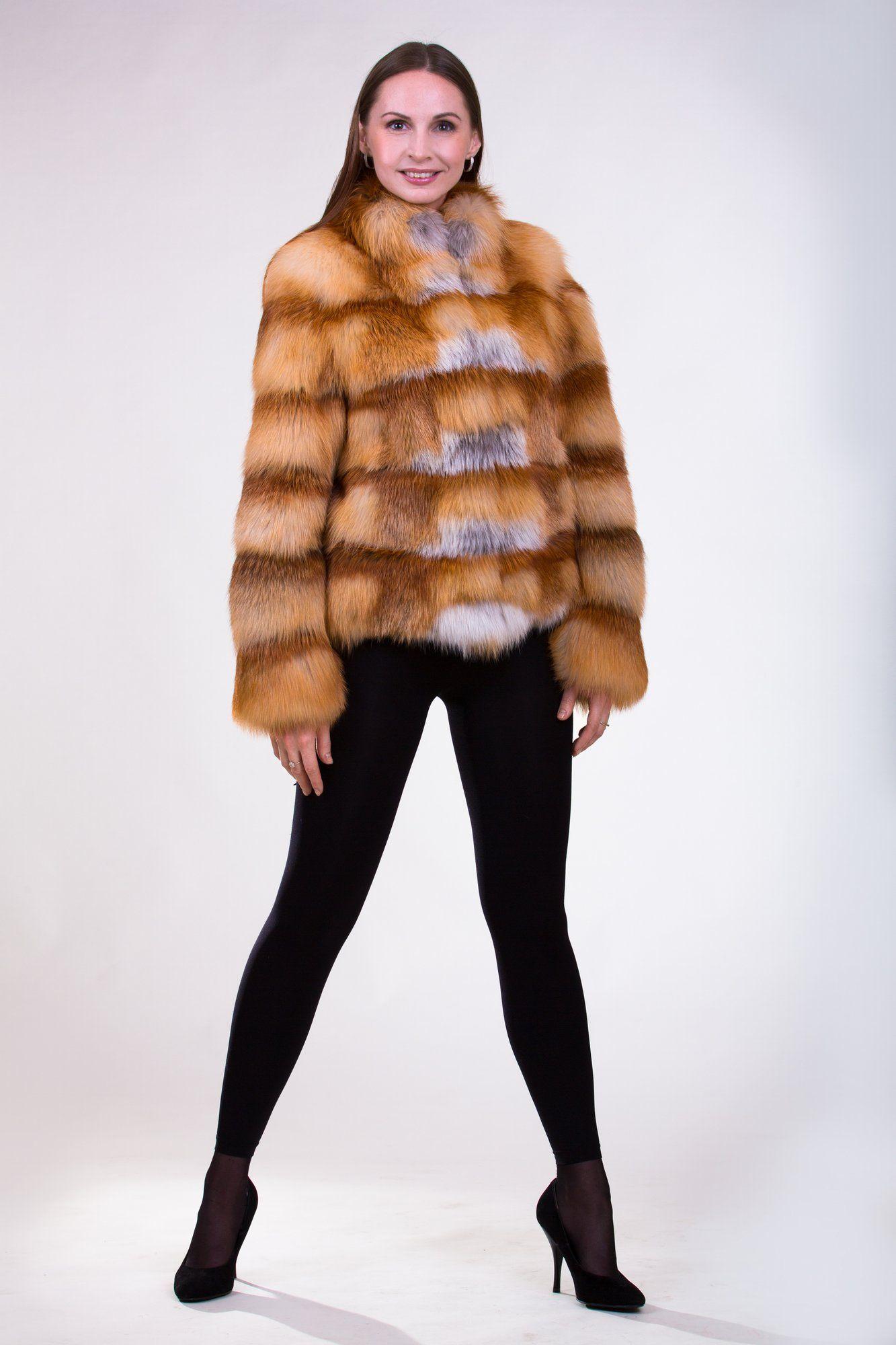 Куртка  женская из меха лисы фото