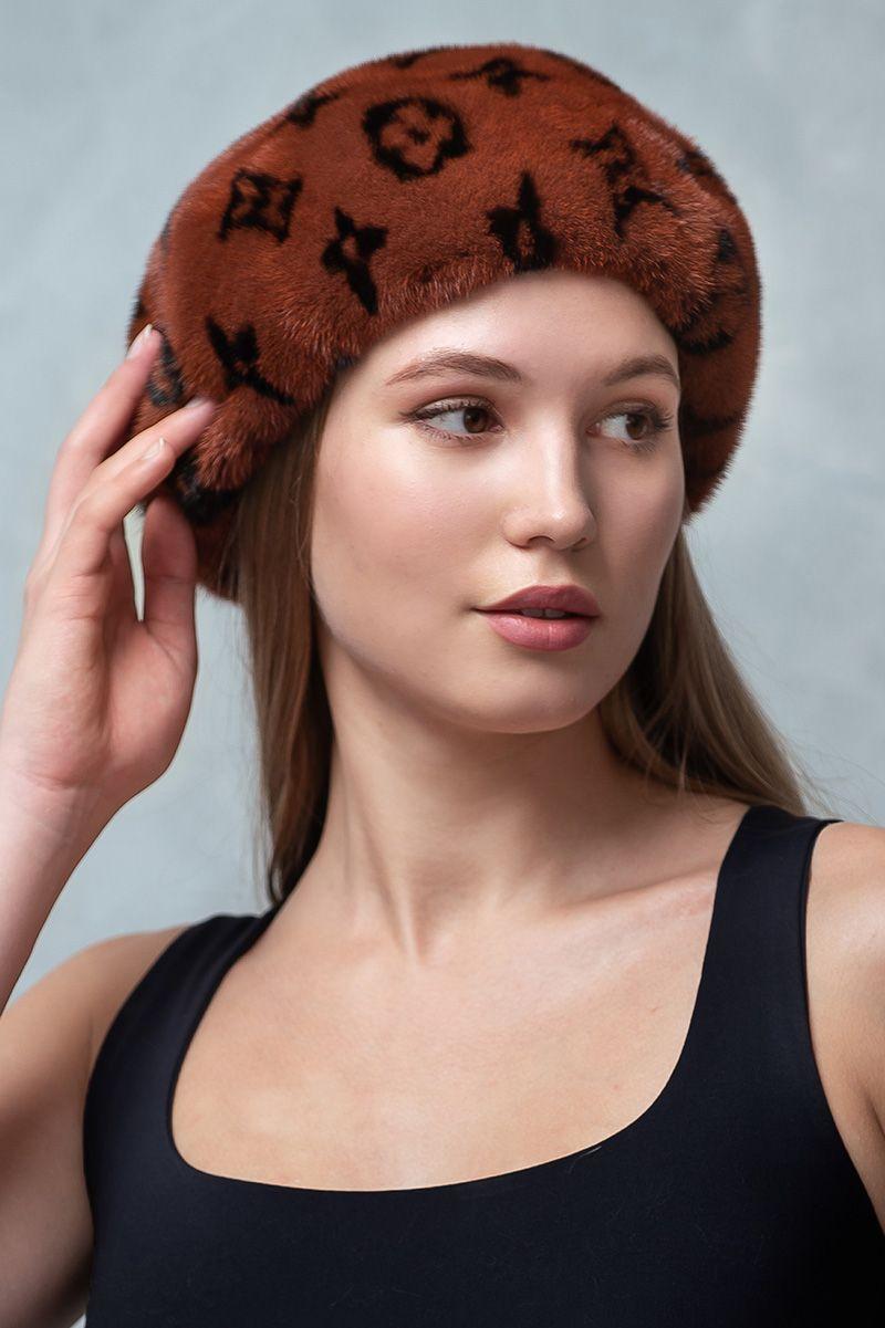 Берет из норки фото