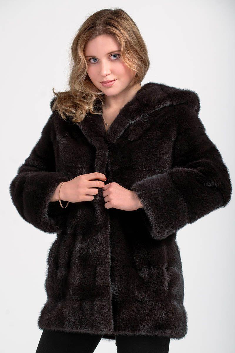 Куртка из норки с капюшоном фото Куртка из норки с капюшоном фото