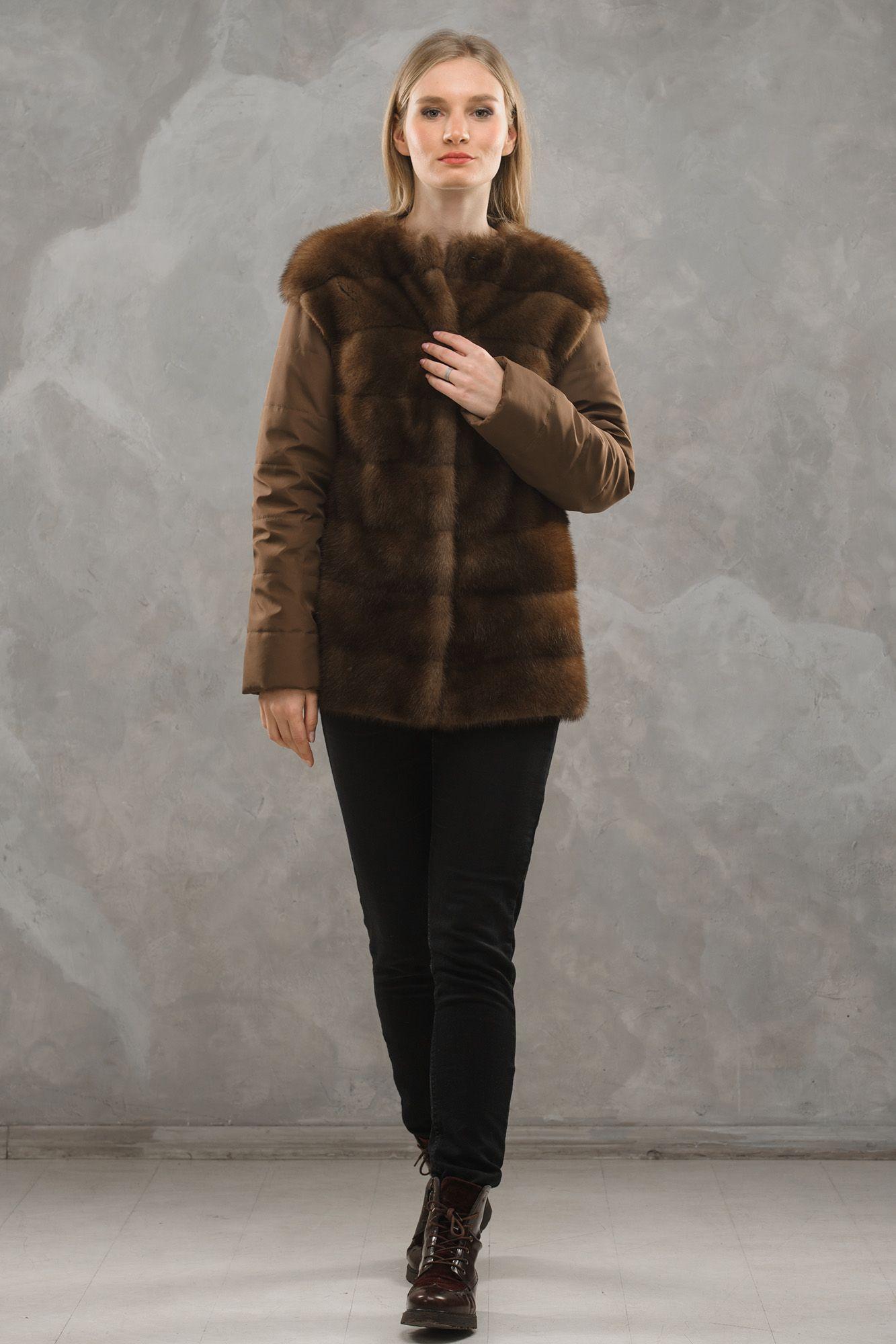 Трансформер( куртка из норки + жилет) фото