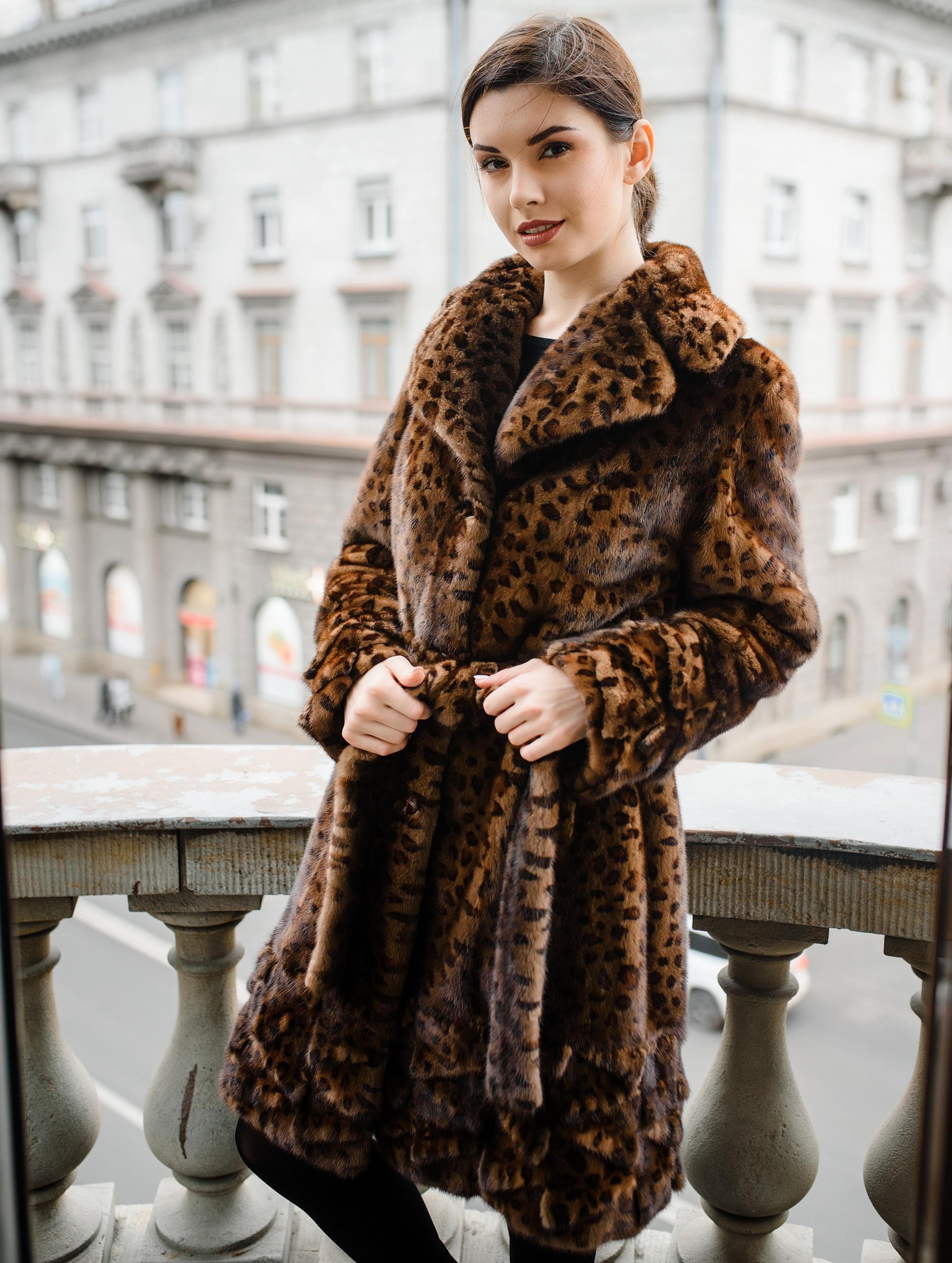 Норковая шуба с воротником фото