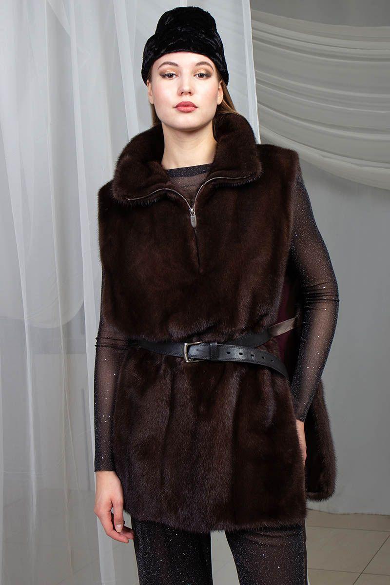 Манишка из норки фото