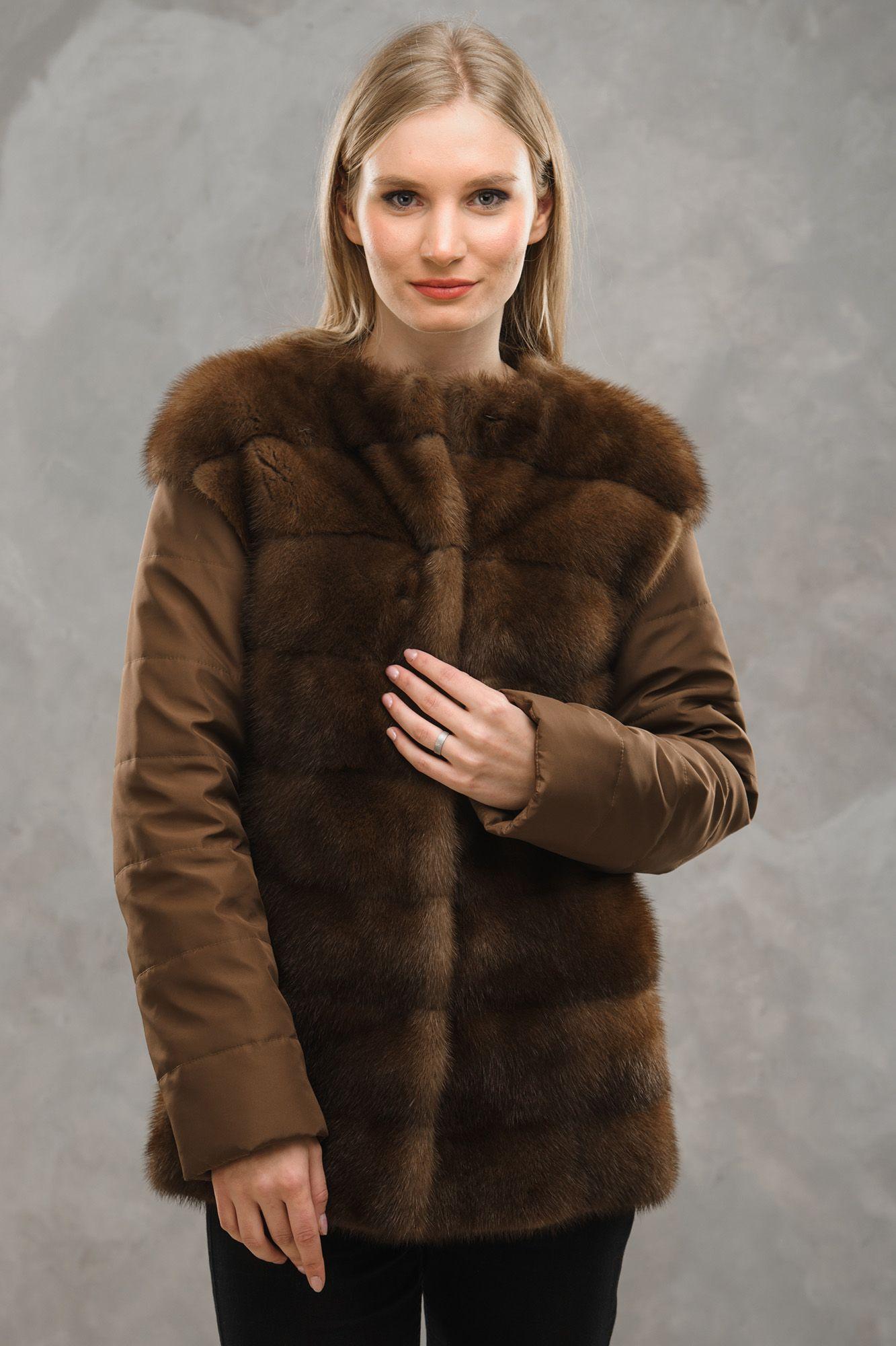 Трансформер( куртка из норки + жилет) фото