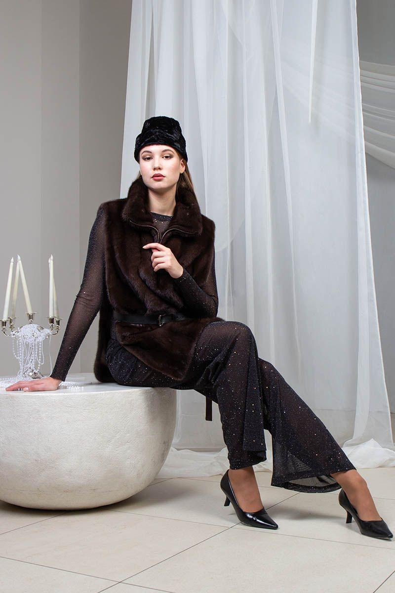 Манишка из норки фото