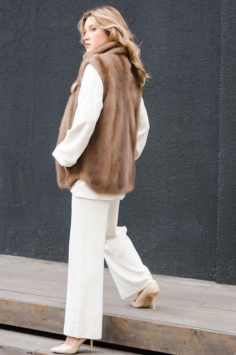 Жилет из норки фото