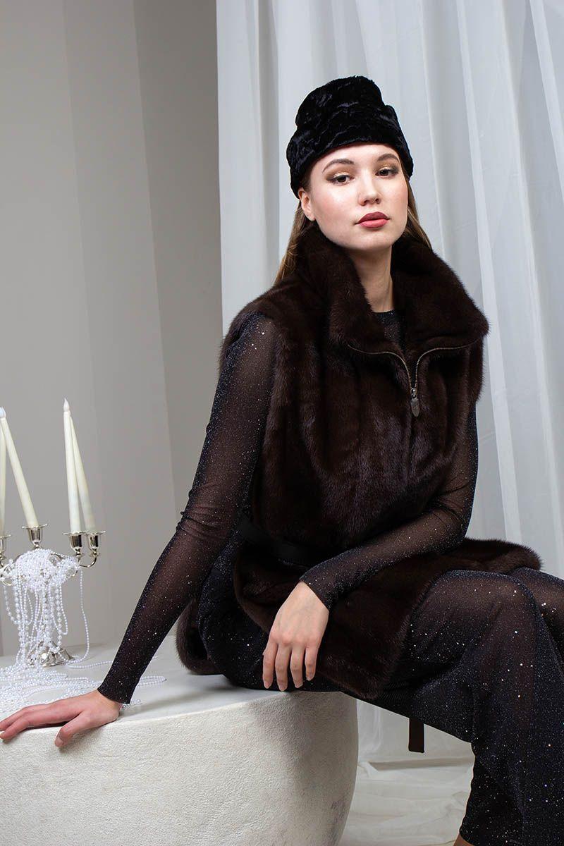 Манишка из норки фото