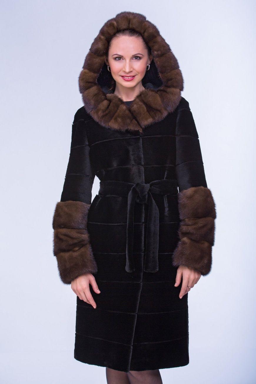 Бобровая шуба с капюшоном фото Бобровая шуба с капюшоном фото